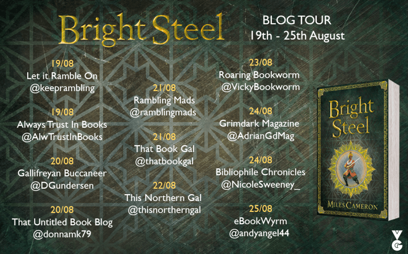 Bright Steel blog tour graphic